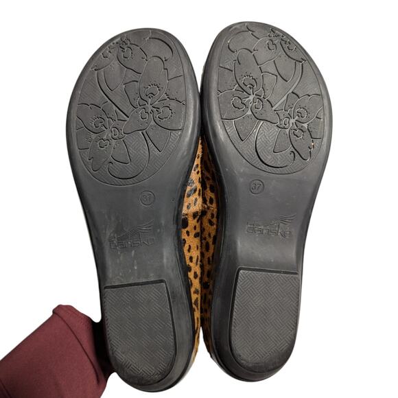 Dansko Olivia Cheetah Print Calf Hair Round Toe Slip-On Casual Loafers Sz 37 6.5 - Picture 6 of 7